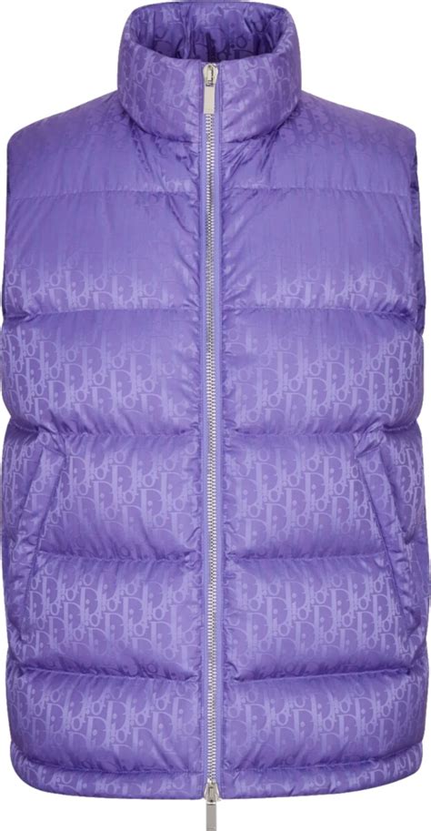 purple dior gilet|christian dior puffer jacket.